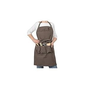 La Cordeline Mixte Marron Tablier de jardinage ou cuisine chocolat, Marron, Taille unique EU