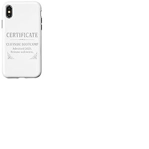 Certificat Cliffside Bootcamp &mdash; &Eacute;dition Party & Vegas 2025 Coque pour iPhone X/XS