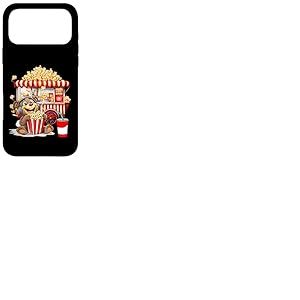 R&eacute;tro Vintage Snack Christmas Popcorn Movie Night Coque pour iPhone 17 Pro Max