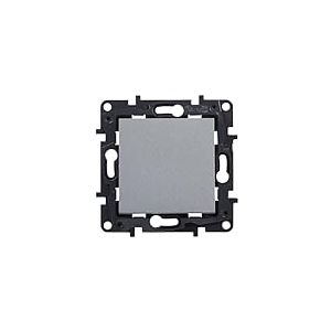 Legrand 398221 - Interrupteur ou commutateur composable 10AX pour installation encastr&eacute;e - Gamme Nilo&eacute; Step - Couleur aluminium