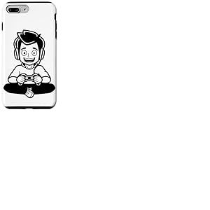 Gaming Boy Amateur de jeux vidéo pour garçons Coque pour iPhone 7 Plus/8 Plus