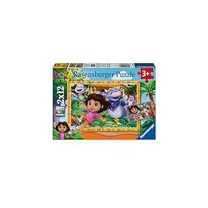 Ravensburger - Puzzle Enfant - Lot de 2 Puzzles 12 pièces - Nous Pouvons y Arriver ! / Dora - Fille ou garçon dès 3 Ans - Puzzle de qualité supérieure - 2 Posters Inclus - 12004198