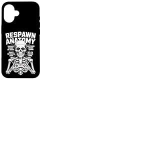 Funny Respawn Anatomie Of A Gamer Squelette Main Hommes Garçons Enfants Coque pour iPhone 16