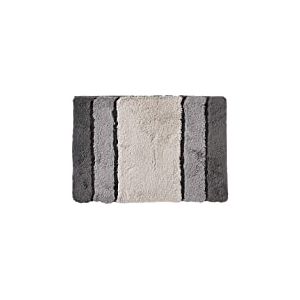Spirella 1218951 Tapis Textil-Calma Gris 40 x 60 cm, Blanc, Standard