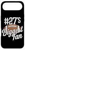 Num&eacute;ro 27's Biggest Fan de Football Mom Funny Woman Touchdown Coque pour iPhone Air