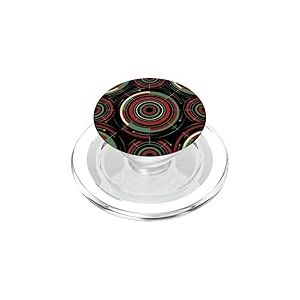 Roulette Anneau Cercles Abstrait G&eacute;om&eacute;trique Art D&eacute;co Graphique PopSockets PopGrip pour MagSafe