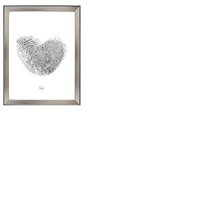 Deknudt Frames S45FD2 Cadre Photo avec Filet R&eacute;sine Argent&eacute;/Noir 30 x 45 cm