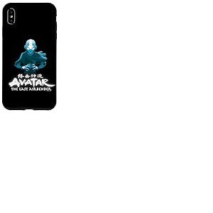 Avatar Aang Flèche Lumineuse Pose de Flexion d'air Lumière Bleue Coque pour iPhone XS Max