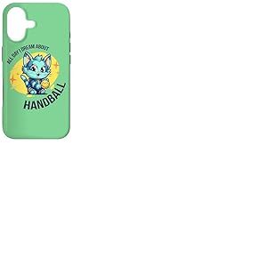 Handball Ballon de Handball Chat-chattes Joueuse de Handball Coque pour iPhone 17