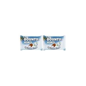 BOUNTY - Barres Chocolat au lait et Noix de Coco - 11 Minis Barres Sachet de 333g (Lot de 2)