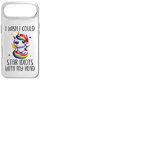 I Wish I Was a Unicorn So I Could Stab Idiots with My Head Coque pour iPhone Air