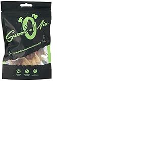 SNACKOMIO - Snack Premium pour chiens - oreilles de lapin croustillantes au magret de canard, sans céréales, 1 paquet (1 x 70g)