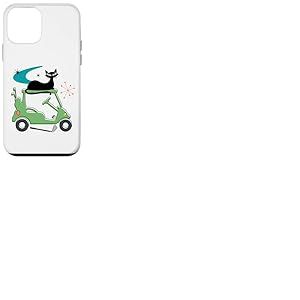 Midcentury Cat Golf Cart Retro Golfer Atomic Inspired Era Coque pour iPhone 12 Mini