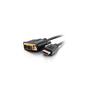 C2G C&acirc;ble vid&eacute;o num&eacute;rique haute vitesse HDMI vers DVI-D de 3 m, c&acirc;ble adaptateur DVI vers HDMI, Full HD 1080p pour PS4, Raspberry Pi, Roku, Xbox One, Blue Ray, DVD, stations d'accueil Dell et plus