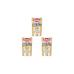 Benenuts Plaisir Brut Noix de Cajou Non Salé, 130g (Lot de 3)