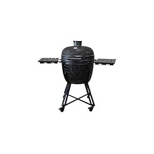 Barbecook Barbecue Kamado Kamal 2.0 Griller, Fumer, Cuire &agrave; la Vapeur, r&ocirc;ti, Extra Large, Noir, 138x84x123cm