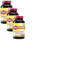 GAYELORD HAUSER - Levure de Bi&egrave;re/S&eacute;l&eacute;nium - Source de Vitamine E et B9 - Flacon de 400 Comprim&eacute;s (Lot de 3)