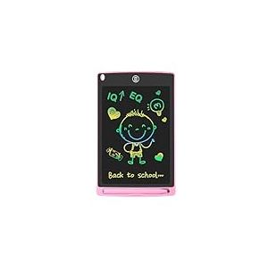 GUYUCOM Plateau d'écriture LCD pour Enfants de 8,5 Pouces, Jouet à partir de 3, 4, 5, 6 Ans, Tableau d'écriture électronique comme Jouet éducatif pour Enfants (Rose), 0802