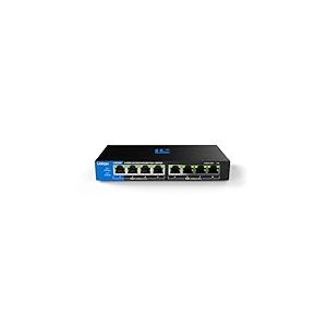 Switch PoE++ Non manageable 8 Ports Multi-Gigabit 2,5 Gbit/s Linksys | Energy Efficient Ethernet | Full-Duplex | pour Points d&rsquo;acc&egrave;s WiFi 6/6E/7 et cam&eacute;ras IP | Bo&icirc;tier en m&eacute;tal | Budget PoE 180 W