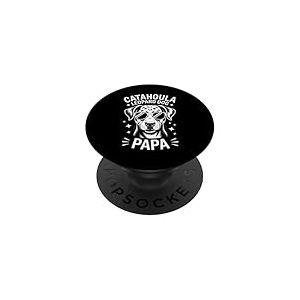 Chien léopard Catahoula Papa Funny Catahoula Leopard Dog PopSockets PopGrip Adhésif