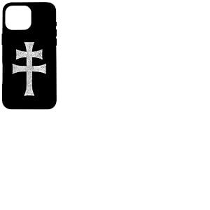 Croix DE Lorraine Anjou Croix PATRIARCALE Coque pour iPhone 16 Pro Max