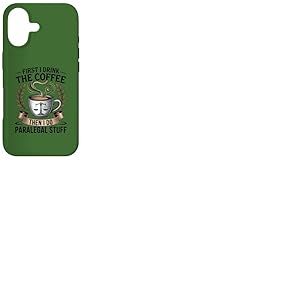 Juridique Professionnel Parajuriste Amoureux du Café Bureau Humour Coque pour iPhone 17
