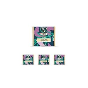 Savon Mains Naturel &agrave; la Lavande Faith In Nature, Vegan & Cruelty Free, Sans Parab&egrave;nes & SLES, 100g (Lot de 4)