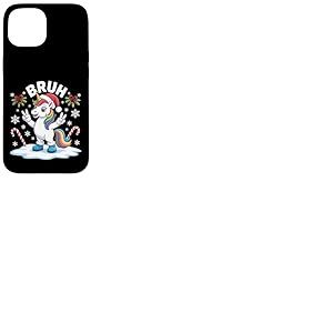 Dr&ocirc;le de No&euml;l Licorne Bruh Meme Coque pour iPhone 15