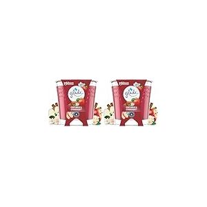 Glade Bougie Vegan Parfum Infus&eacute; Huiles Essentielles - Nouvelle Formule Sans Huile De Palme - Cosy Apple & Cinnamon - 1 Bougie (Lot de 2)