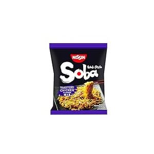 NISSIN Soba Bag - Saveur Yakitori Chicken -1 carton de 9 sachets de 110g