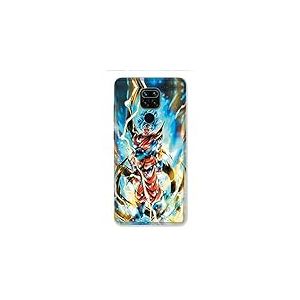 Cokitec Coque pour Xiaomi Redmi Note 9 - Manga Dragon Ball Sangoku Blanc