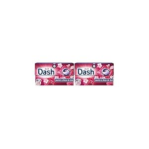 Dash 2en1 PODS, Lessive En Capsule, 38 Lavages, Jasmin Et Rose De Mai, 3 SEMAINES DE FRA&Icirc;CHEUR* AVEC L&rsquo;ADOUCISSANT LENOR, Fabriqu&eacute;e En France, Dash 2in1 (Lot de 2)