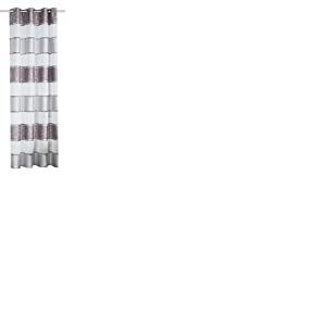 Home Fashion Rideau décoratif à œillets avec Motif Jacquard - Polyester - Gris - 175 x 140 cm