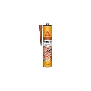 SIKA - Mastic-colle souple polyuréthane - Sikaflex-155 Fixotuile Purform terre cuite - Réparation et collage de tuiles - Tous types de tuiles - 300 ml (Lot de 6)