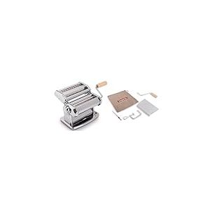 Imperia IPASTA Rugueuse Ligne Gourmet Machine à Pâtes rugueuse Fabriquè en Italie. Machine à pâtes fraîches en acier inox. Laminoir créant une feuille rugueuse Lasagne Tagliolini Fettuccine. (Argent)