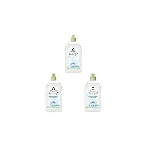 RAINETT Baby - Nettoyant Biberons et Accessoires B&eacute;b&eacute; - &Eacute;limine R&eacute;sidus Alimentaires et Prot&eacute;ines de Lait - Liquide Vaisselle Hypoallerg&eacute;nique - Sans parfum - Ecolabel - 500 ml (Lot de 3)