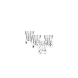 Schott Zwiesel Verres à schnaps Fave (set de 4), verres à shot modernes avec rainures en relief et cut outs, verres en cristal lavables au lave-vaisselle (art. n° 124302)