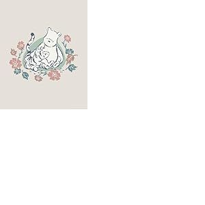 Komar Disney Winnie l'ourson Flowers and Friends Tableau mural décoratif pour chambre d'enfant 40 x 50 cm