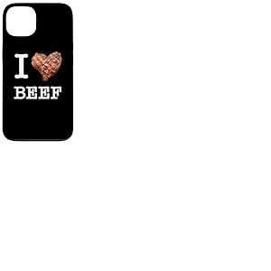 Amateurs de bœuf : "I Love Beef"_texte blanc Coque pour iPhone 13