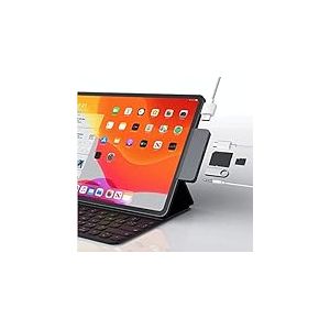 Sanho Hyper HyperDrive HD319B-Silver Hub USB-C 6 en 1 pour iPad Pro/Air Prise Audio 3,5 mm USB-A, SD, Micro SD, USB-C, HDMI Argent&eacute;