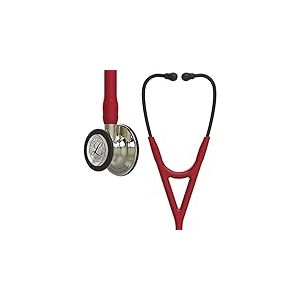 3M Littmann Stéthoscope de diagnostic Cardiology IV, tubulure bordeaux, Édition Champagne, 69 cm, 6176