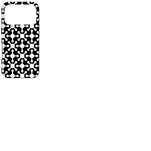 White Black Molecule Dot Minimalist Galaxy Spaceship Pattern Coque pour iPhone 17 Pro