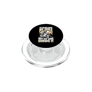 Mon Casque Cache Mon Sourire mais Mon vélo Le Montre PopSockets PopGrip pour MagSafe