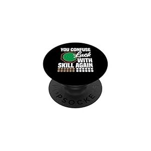 Crokinole Lover Jeu de société Passionné de Confuse Crokinole PopSockets PopGrip Adhésif