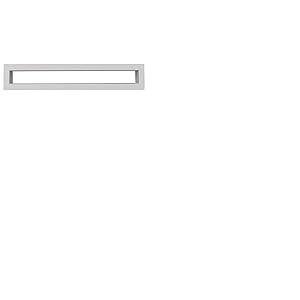KRATKI Tunnel 6/40 Grille de ventilation pour conduits de distribution d'air chaud Acier thermolaqué Installation facile 40x6cm Blanc
