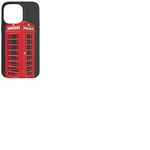 Cabine téléphonique anglaise, dessin à la main Coque pour iPhone 14 Pro Max