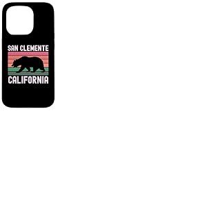 Drapeau de San Clemente California USA Vintage Bear Orange County Coque pour iPhone 15 Pro