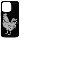 Poulet Gris, Robinet, Coq Coque pour iPhone 13 Pro