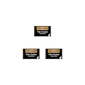 Twinings - Th&eacute; de Ceylan Scotland - 22 Sachets - &agrave; D&eacute;guster Chaud ou Froid (Lot de 3)