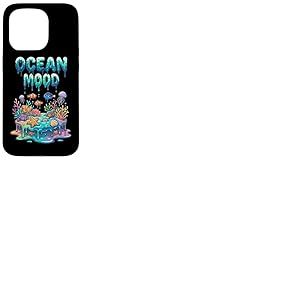 Humeur Oc&eacute;anique Color&eacute;e R&eacute;cif Corallien Vie sous-Marine Coque pour iPhone 15 Pro